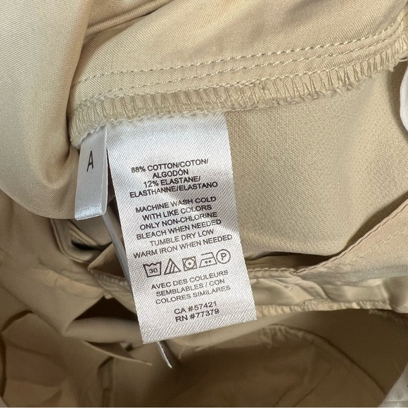 Ann Taylor Tan crop pant SZ 8 - Picture 5 of 5